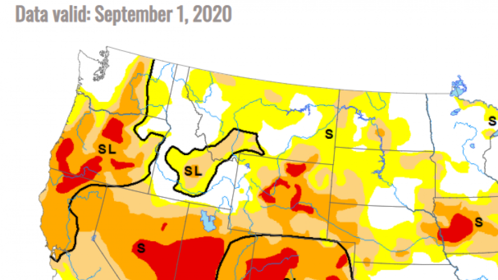 Drought map - september